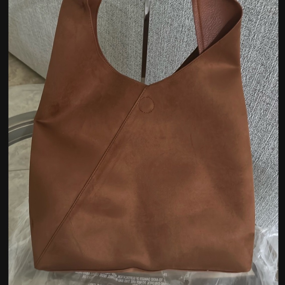 Banana Republic Tan Suede Tote NWT